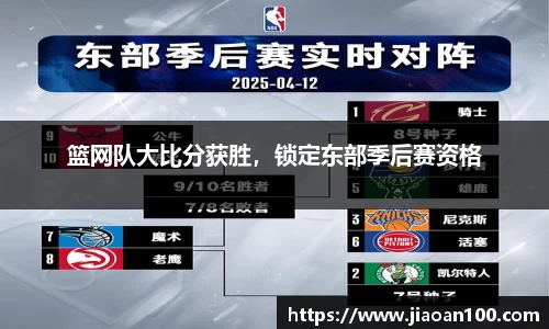 篮网队大比分获胜，锁定东部季后赛资格